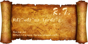 Révész Teréz névjegykártya