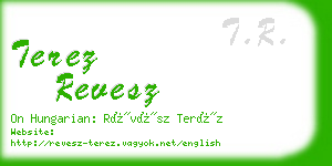 terez revesz business card